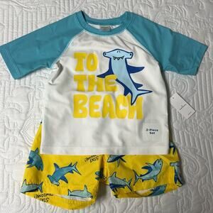 NWT Old Navy Boy’s Shark Swim Set Size 2T